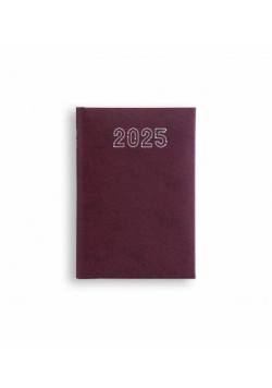 Kalendarz 2025 B7 Standard bordowy