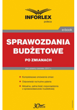 Sprawozdania budżetowe po zmianach