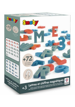 Magnetyczne litery i cyfry 72szt