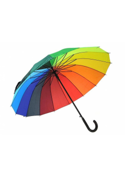 Parasol automatycznie rozkładany tęczowy