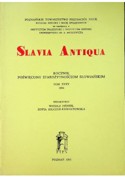 Slavia antiqua rocznik Tom XXXV