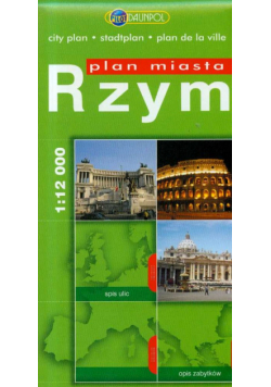 Rzym Plan miasta 1: 12 000
