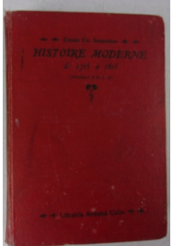 Historie moderne 1715-1815, 1906r.