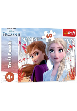 Puzzle 60 Frozen 2 Zaczarowany świat Anny i Elsy