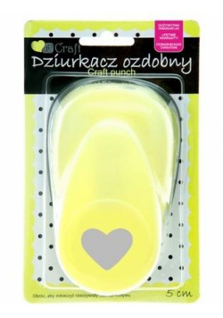Dziurkacz ozdobny 5cm serce 2
