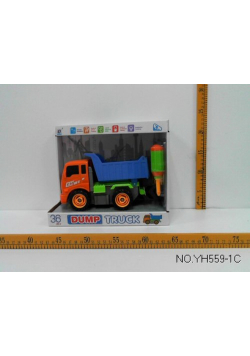 Auto wywrotka 21 cm. konstrukcyjne do skręcania