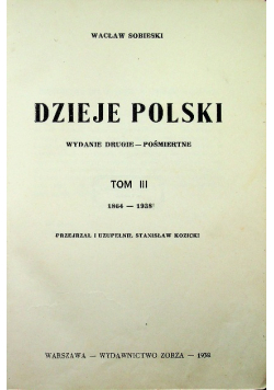 Dzieje Polski Tom III 1938 r.