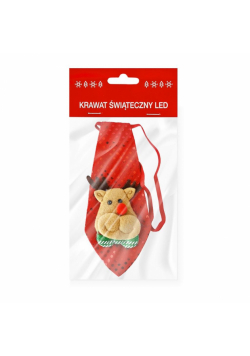 Krawat świąteczny LED