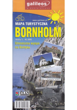 Bornholm mapa 1:45 000 Plan