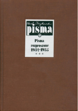 Pisma rozproszone t.3