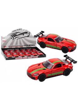 Auto sportowe 1:32 z dźwiękiem czerwone