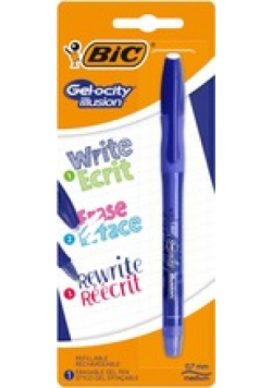 Długopis wymazywalny Gel-ocity illusion niebieski BIC