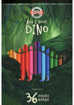 Kredki Dino 36 kolorów