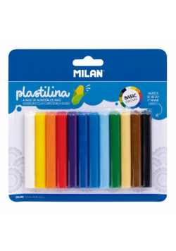 Plastelina Basic 12 kolorów MILAN