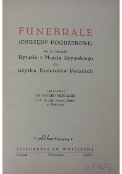 Funebrale(obrzędy pogrzebowe)