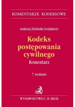 Kodeks postępowania cywilnego Komentarz