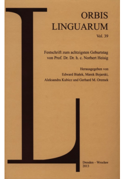 Orbis Linguarum Vol. 39