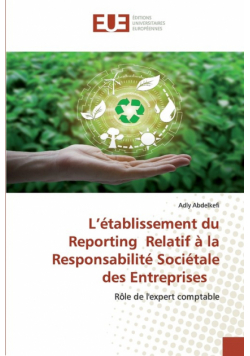 L'établissement du Reporting Relatif à la Responsabilité Sociétale des Entreprises