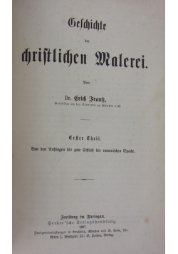 Geschichte der christlichen Malerei, 1887r.