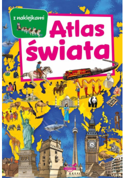 Atlas świata z naklejkami
