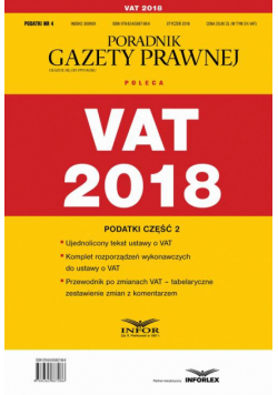 VAT 2018. Podatki cześć 2