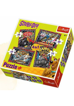 Puzzle 4w1 Przygody Scooby-Doo