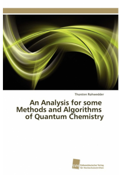 An Analysis for some Methods and Algorithms of Quantum Chemistry