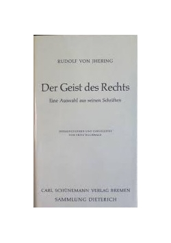 Der Geist des Rechts