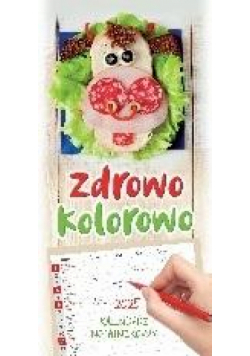 Kalendarz 2025 rodzinny notatnikowy Zdrowo kolor.