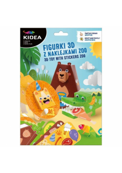 Figurki 3D z naklejkami Zoo Kidea