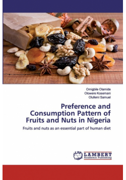 Preference and Consumption Pattern of Fruits and Nuts in Nigeria