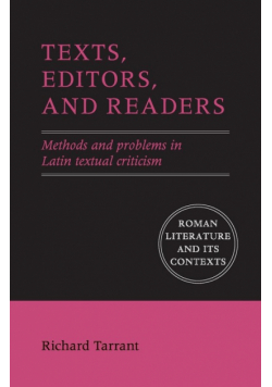 Texts, Editors, and Readers