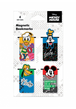 Zakładka magnetyczna Disney fashion Mickey Mouse 4 szt. Mix