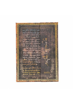 Kalendarz Paperblanks 2025 Michelangelo, Handwriting Midi tygodniowy VER