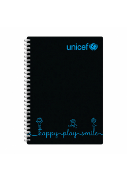 Czarny Notes Unicef
