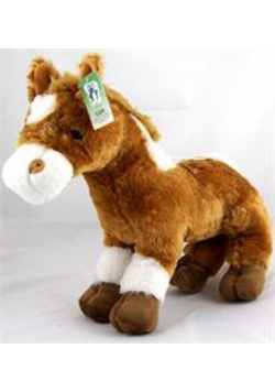 Konik Tony z dźwiękiem stojący 23 cm brązowy