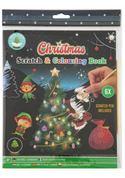 Zdrapywanka kolrowanka Christmas 6 arkuszy