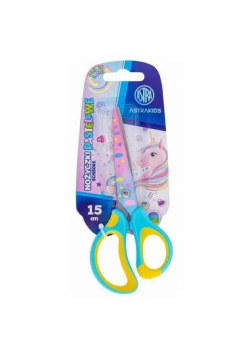 Nożyczki szkolne z ergonomiczne Astrakids Unicorn 15 cm. 1 szt. .