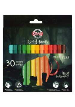 Flamastry szkolne Dino 30 kolorów