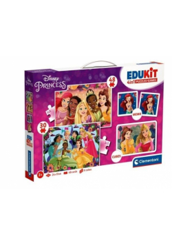 Puzzle 48 + 36 + Memo + 6 klocków Edukit Księżna