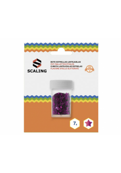 Cekiny-gwiazdki różowe Scaling