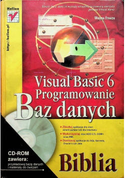 Visual Basic Tom 6 Programowanie baz danych Biblia