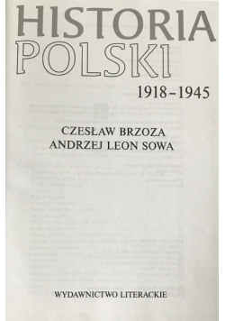 Historia Polski 1918 - 1945