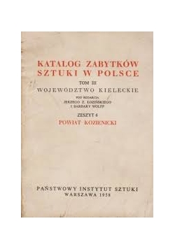 Katalog zabytków sztuki w Polsce tom III zeszyt 6
