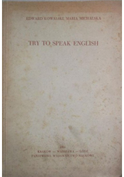 Try to Speak English