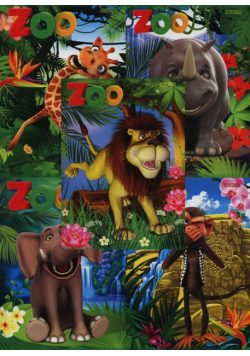 Zeszyt A5 Top-2000 w kratkę 16 kartek Zoo mix