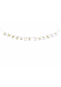 Baner Chrzest Święty biały 2m