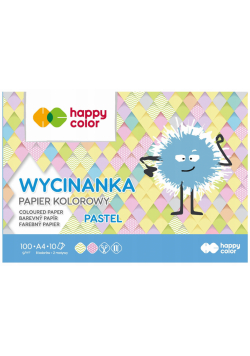 Papier kolorowy A4 Pastel Happy Color pakiet 10sztuk