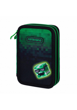 Piórnik 2-komorowy z wyposażeniem Astrabag Pixel Hero