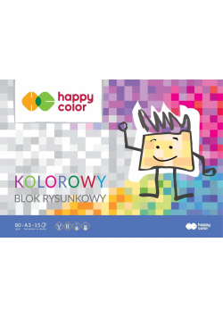 Paczka Blok rysunkowy kolorowy A3 80g Happy Color 10sztuk